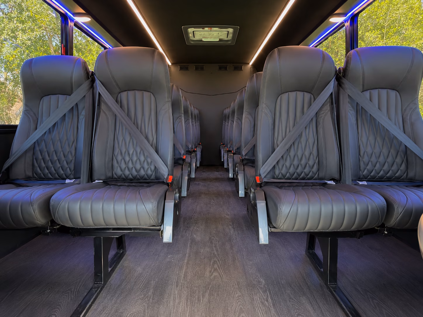 amarillo 18 passenger minibus interior