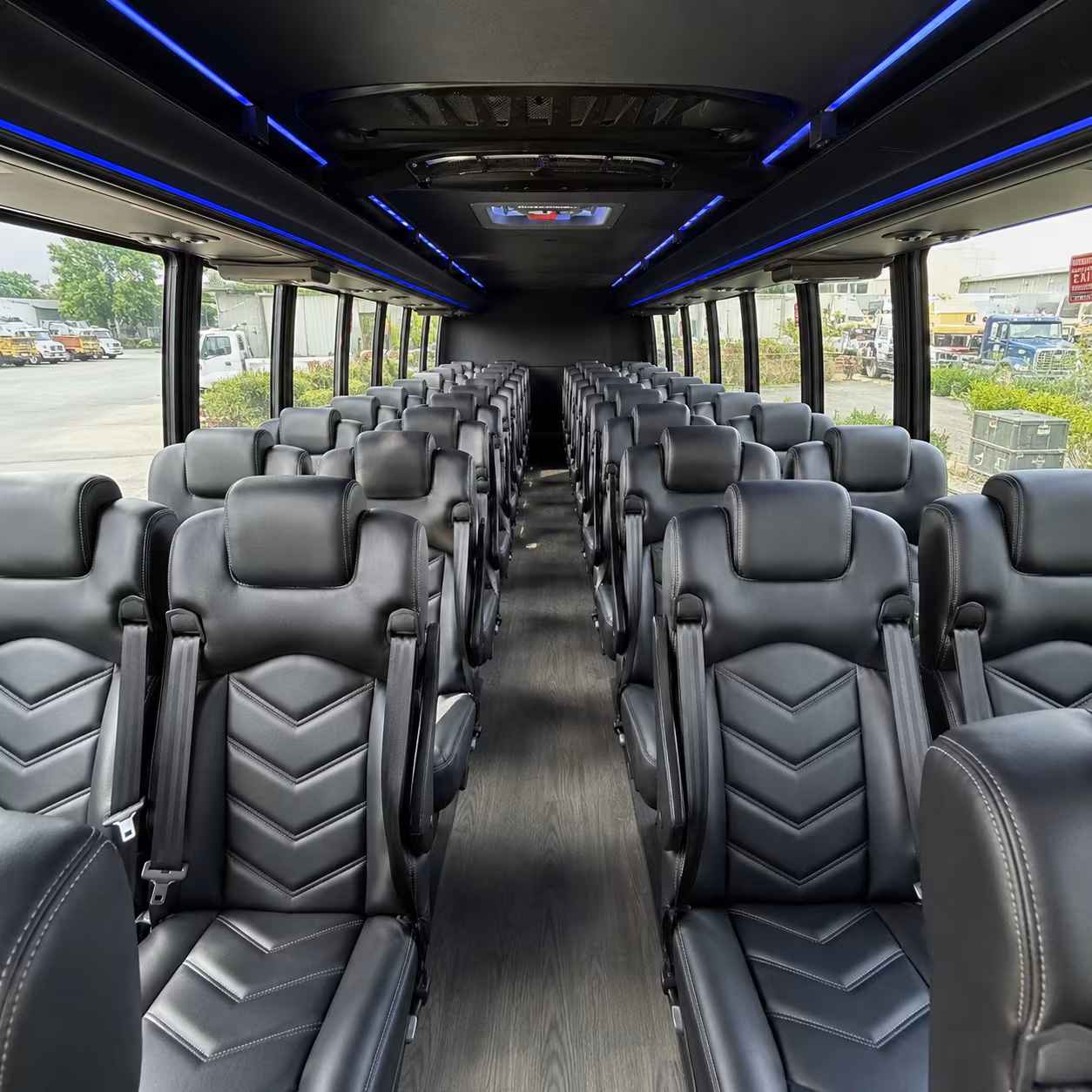 amarillo 25 passenger minibus interior