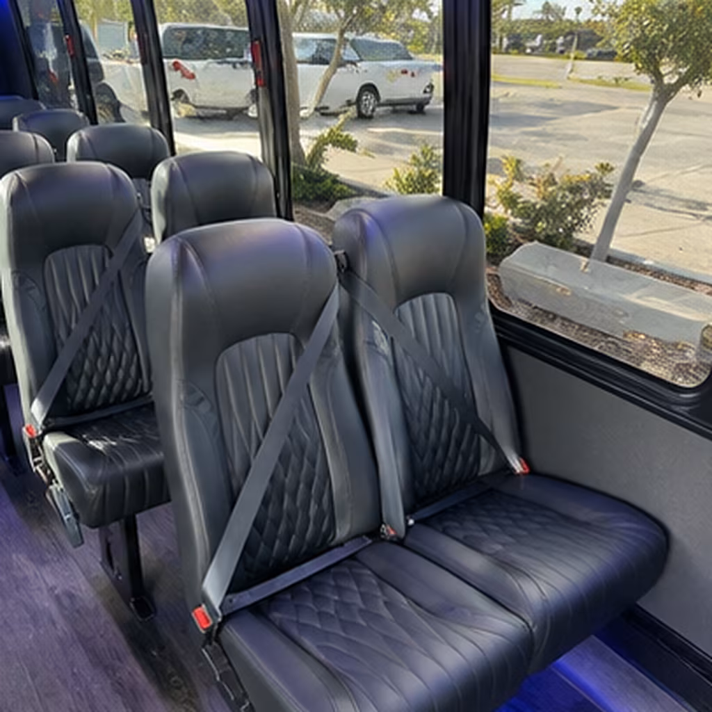 amarillo 28 passenger minibus interior