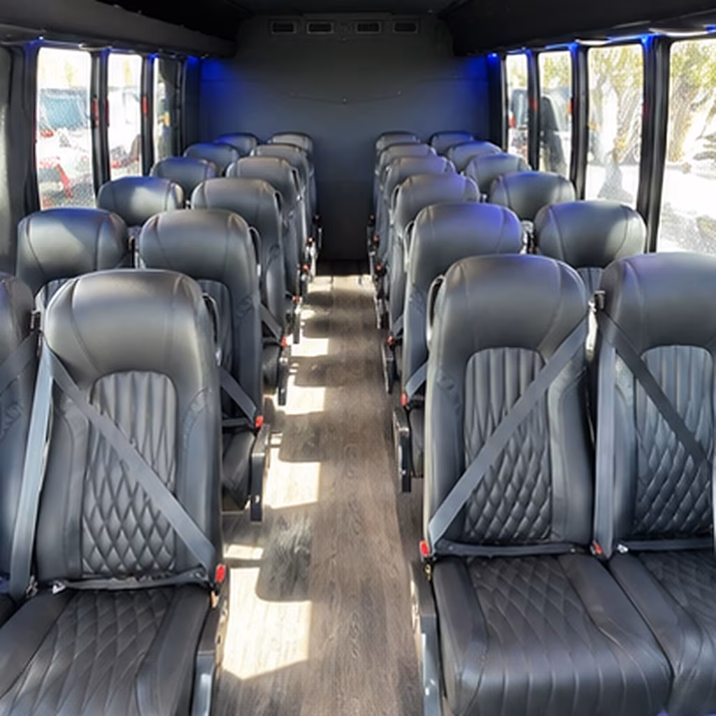 amarillo 30 passenger minibus inside