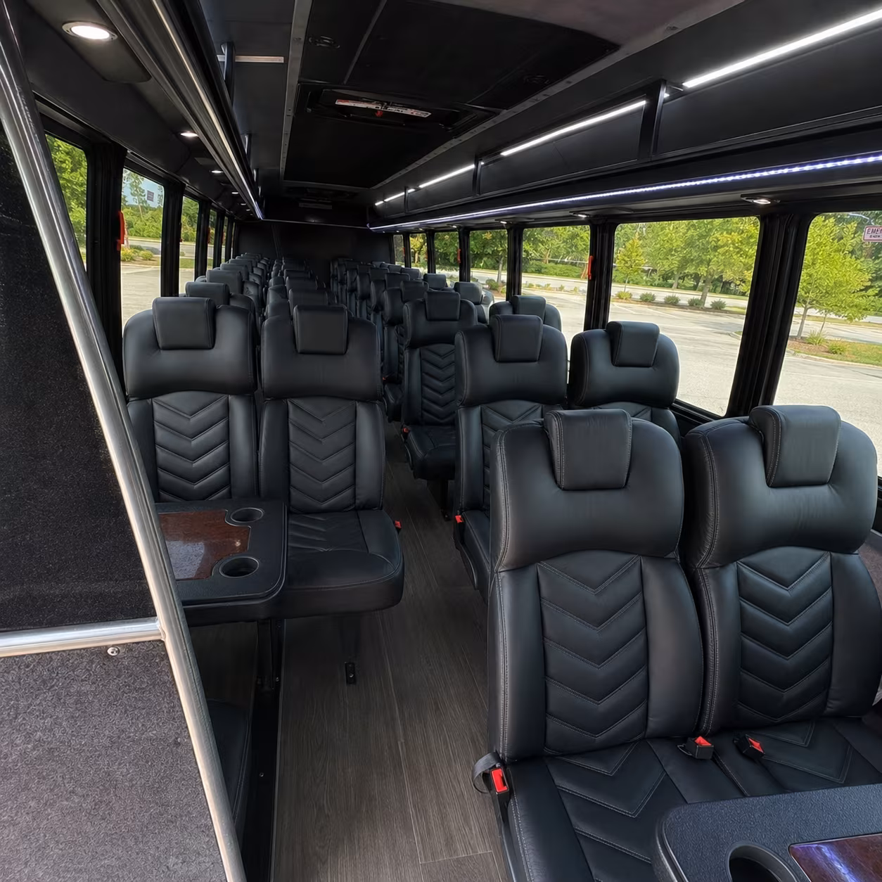 amarillo 35 passenger minibus inside