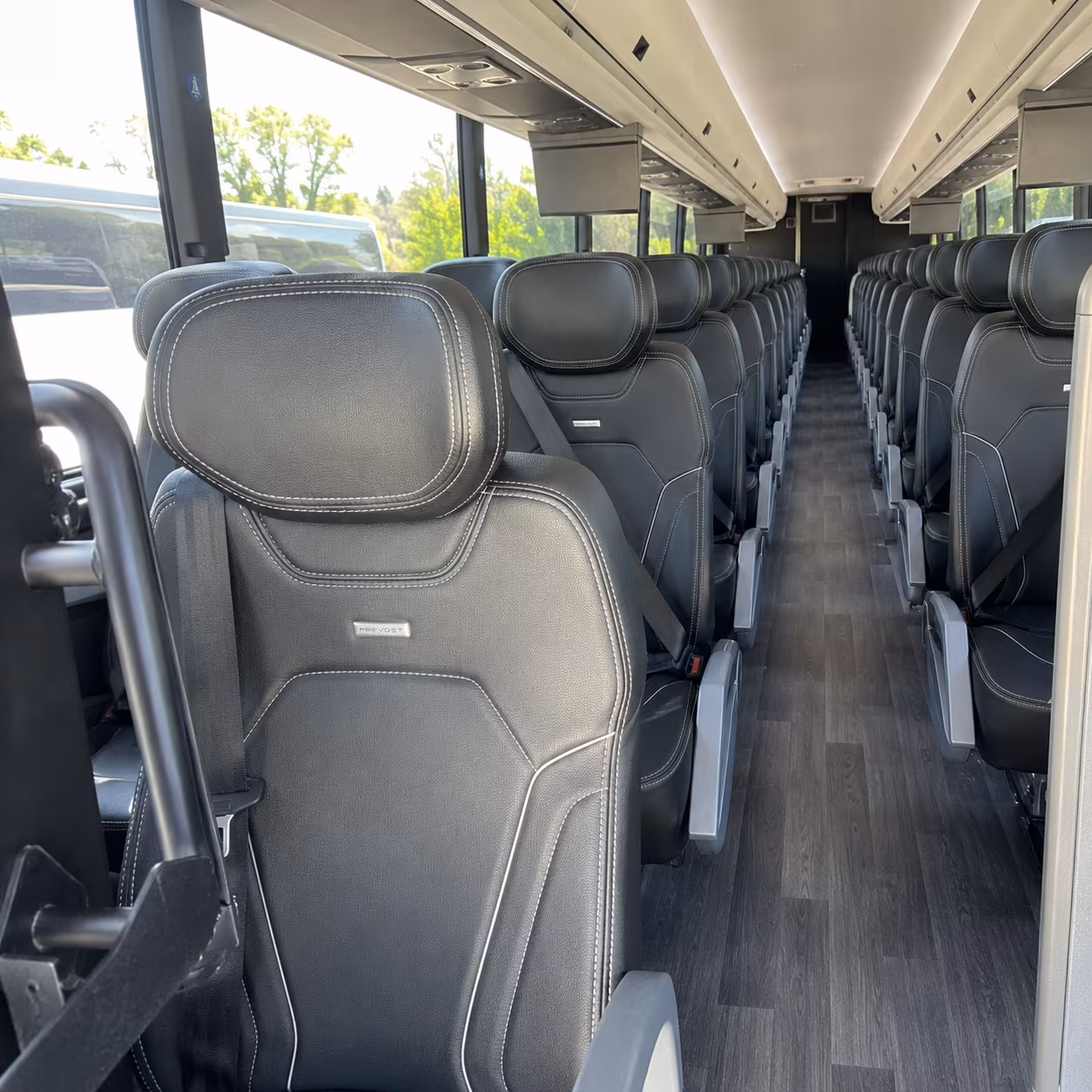 amarillo 47 passenger charter bus interior