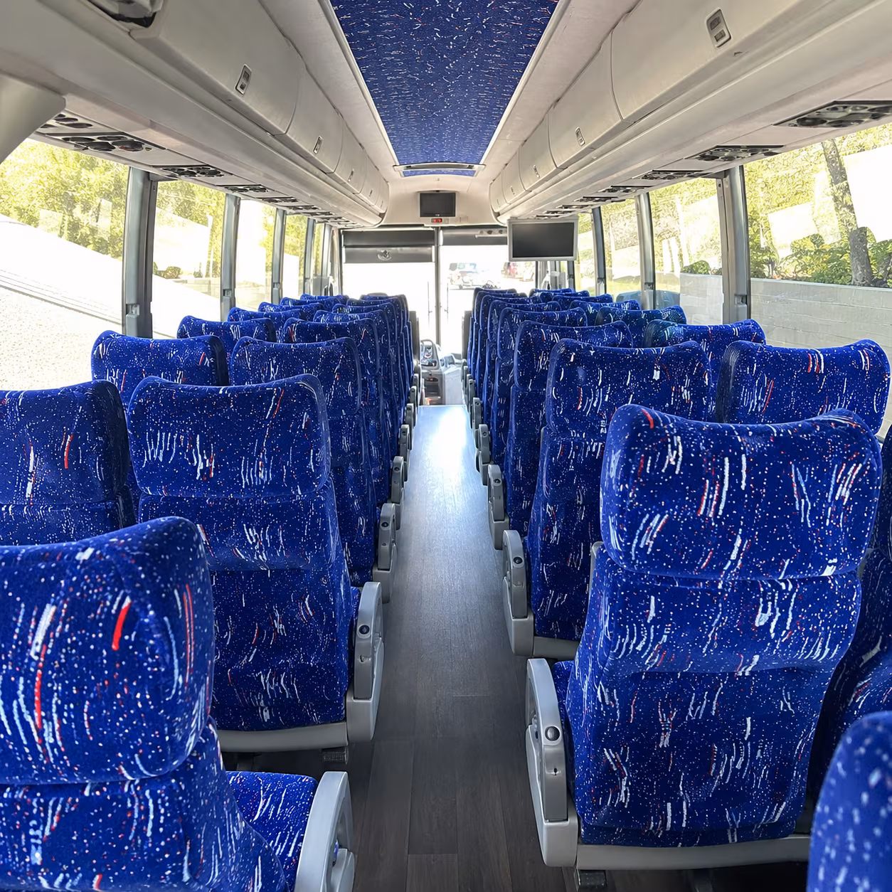 amarillo 50 passenger charter bus interior