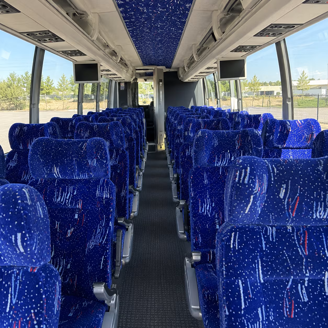 amarillo 54 passenger charter bus interior