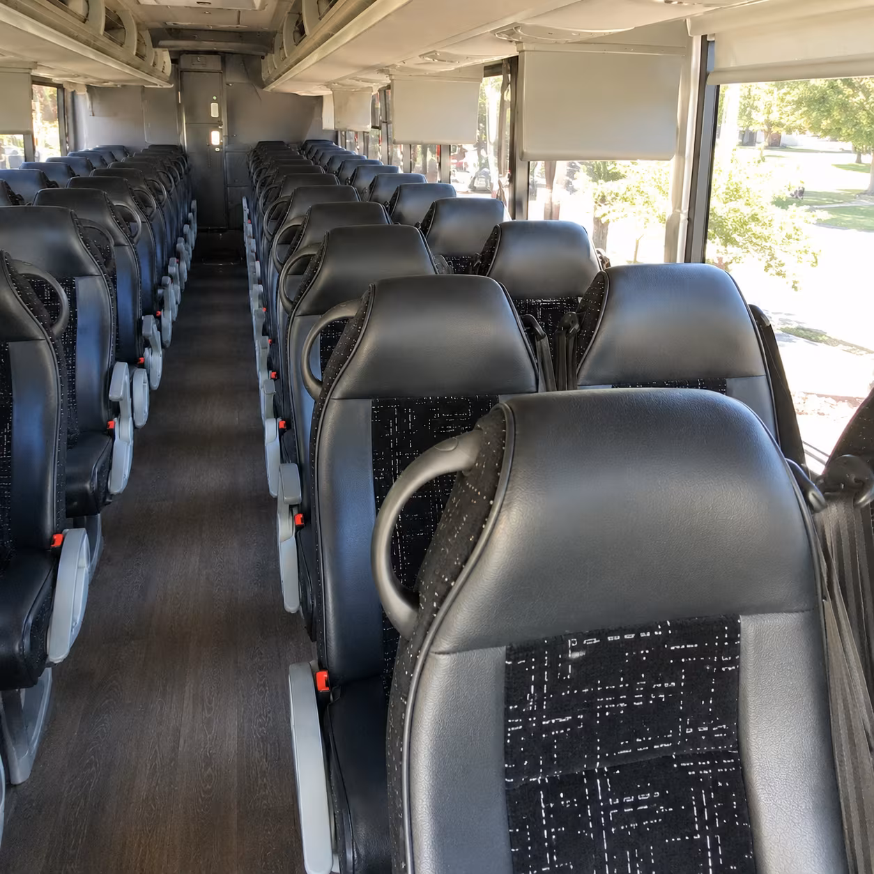 amarillo charter bus interior